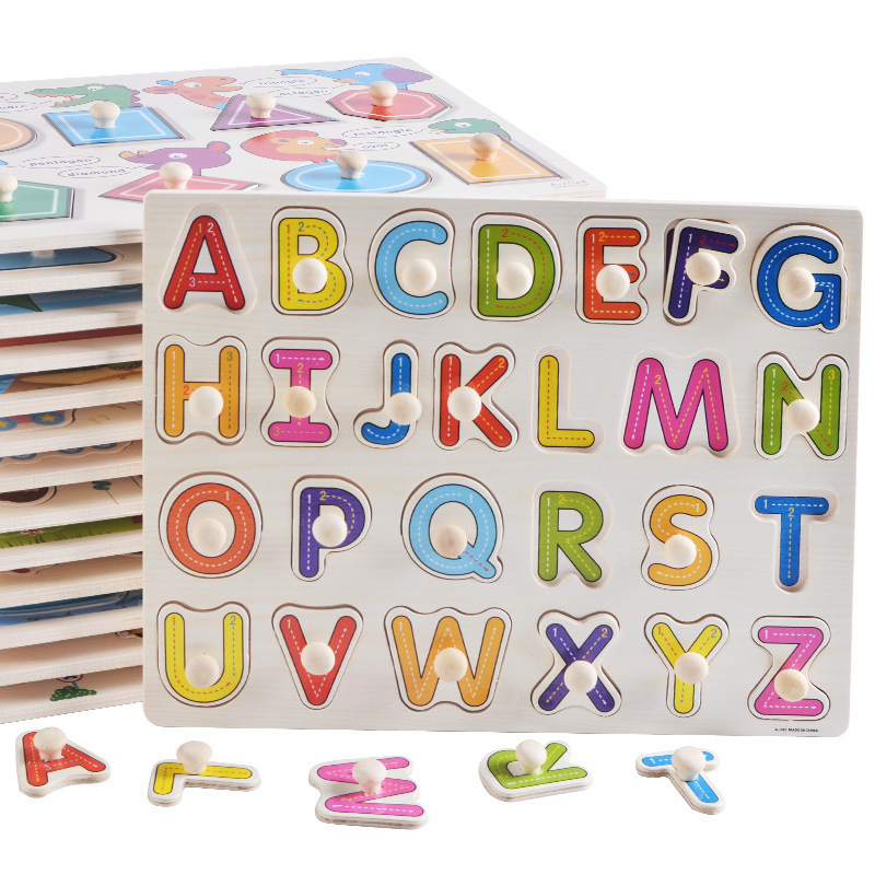 Free Educational Games For Kids - Big Size Baby Montessori Wooden Puzzle
