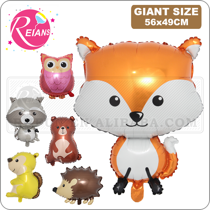 Online Educational Games For Kids - Forest Animal Foil Balloons Fox Hedgehog