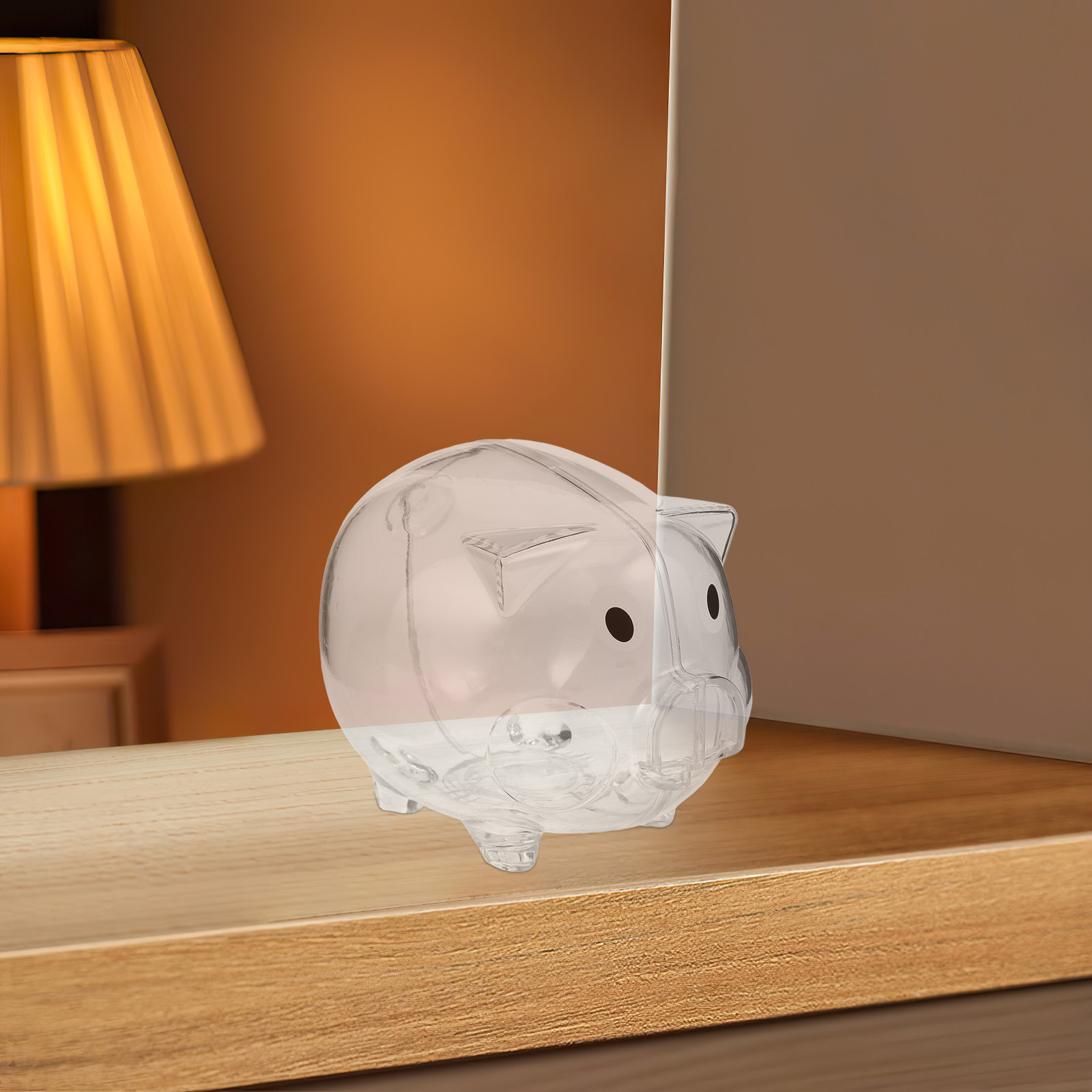 2Pcs Transparent Pig Money Ban - Kids Education Savings ulasan dan harga