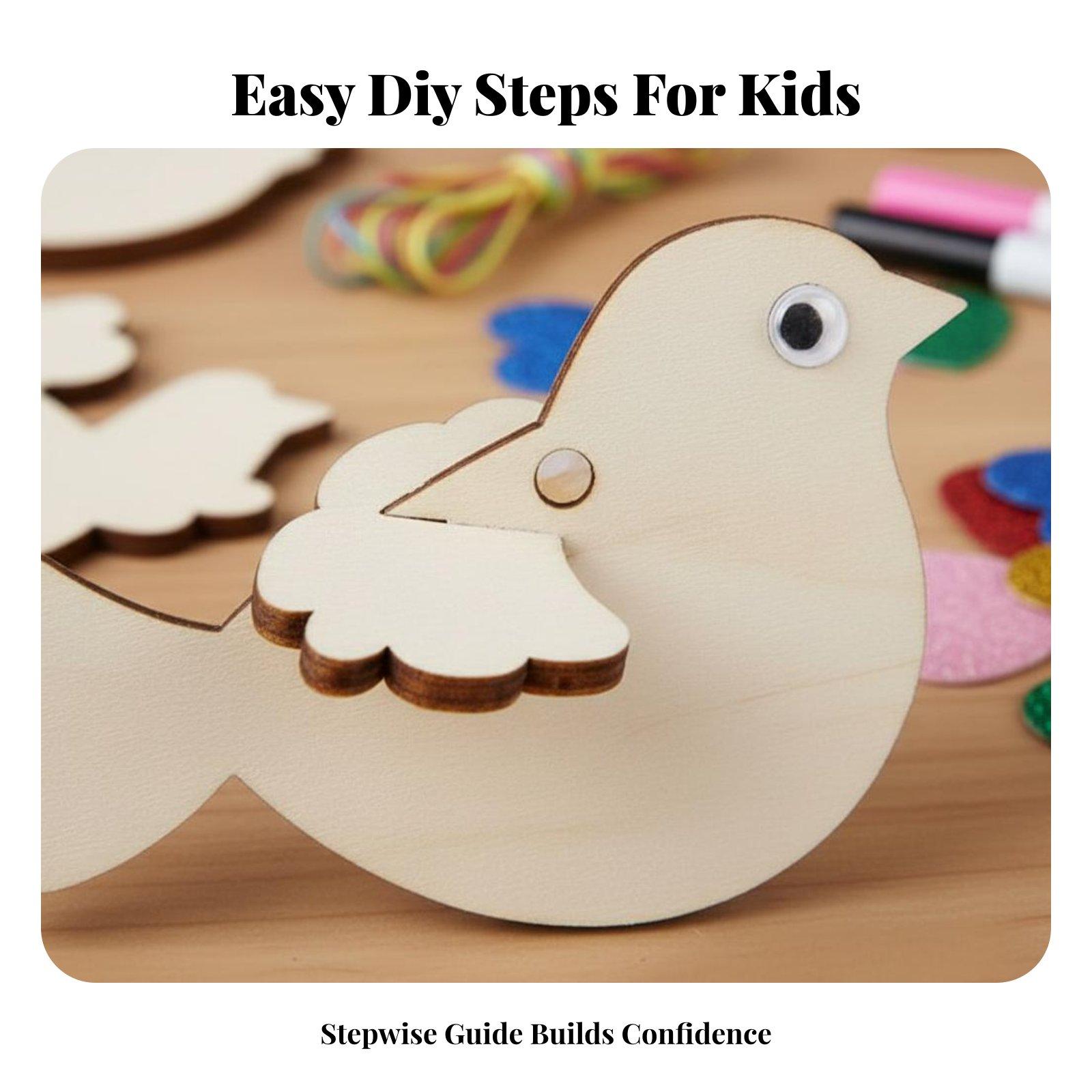 Wooden Bird Ornament DIY Craft - Kids Education Kit ulasan dan harga