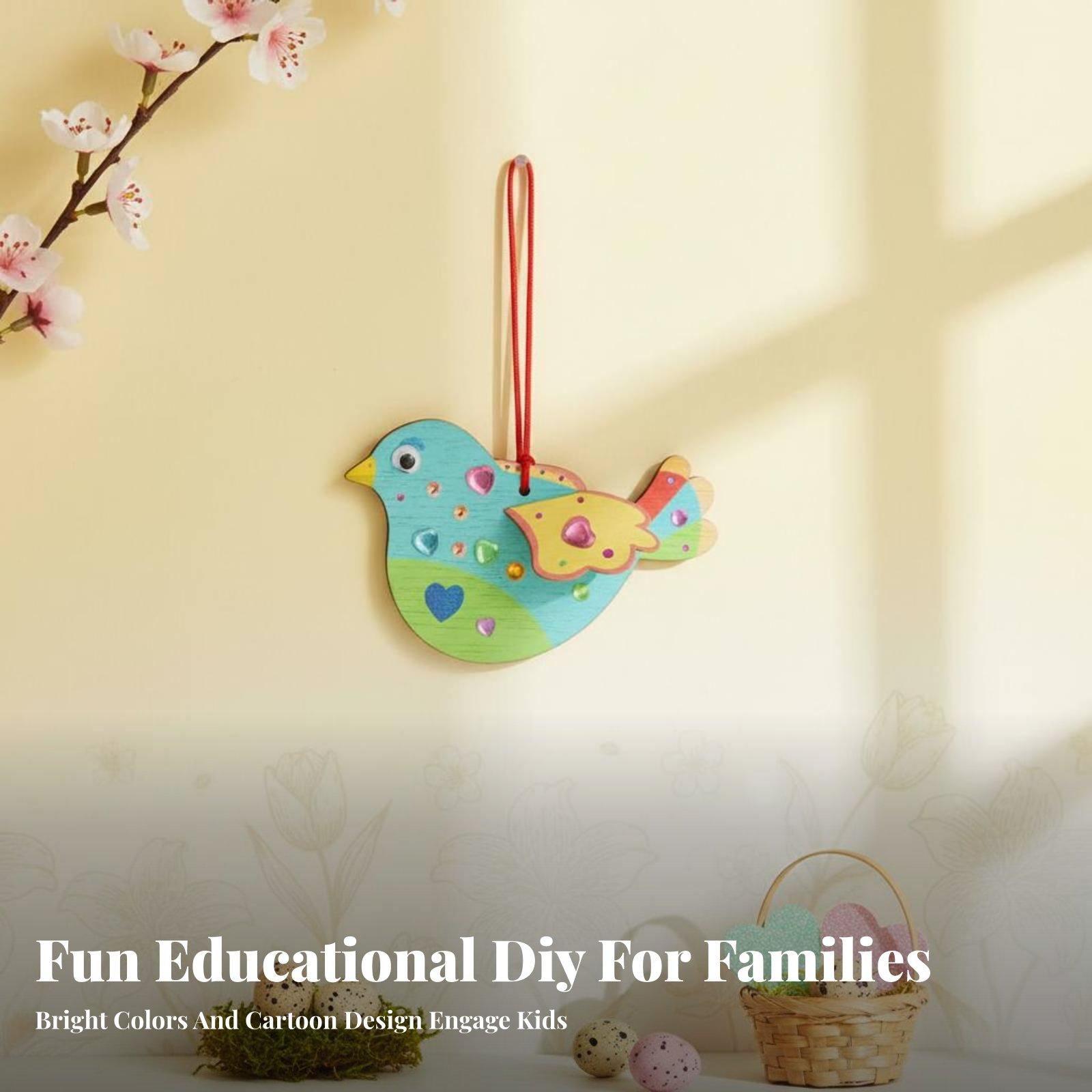Wooden Bird Ornament DIY Craft - Kids Education Kit ulasan dan harga