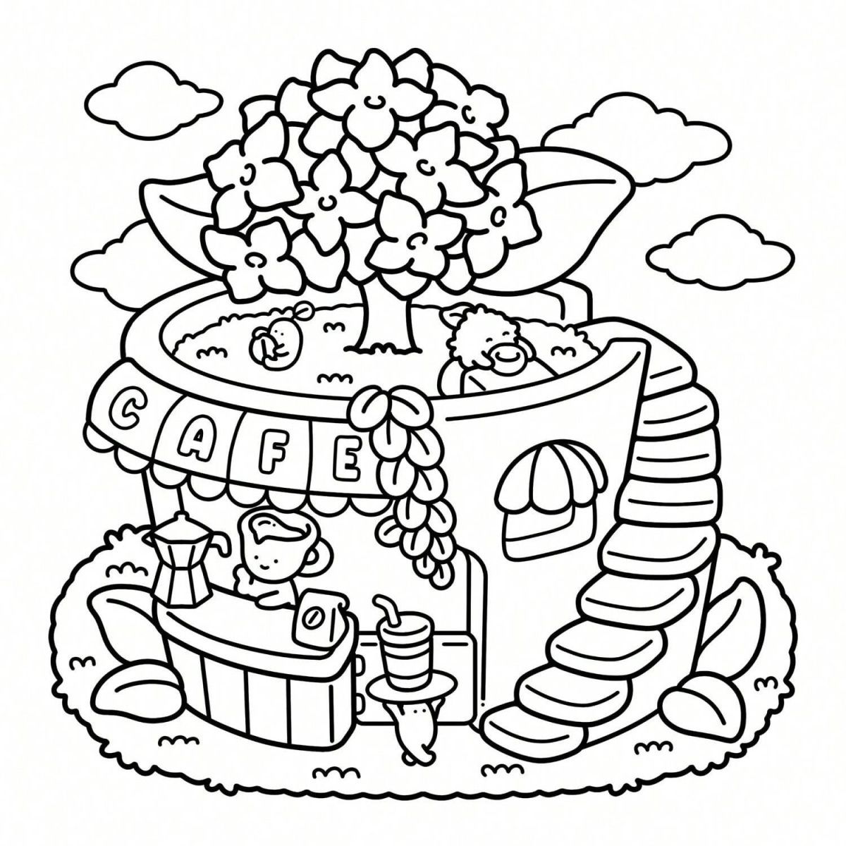 Dreamy Friends :Coloring Book  - Kids Education Kit ulasan dan harga