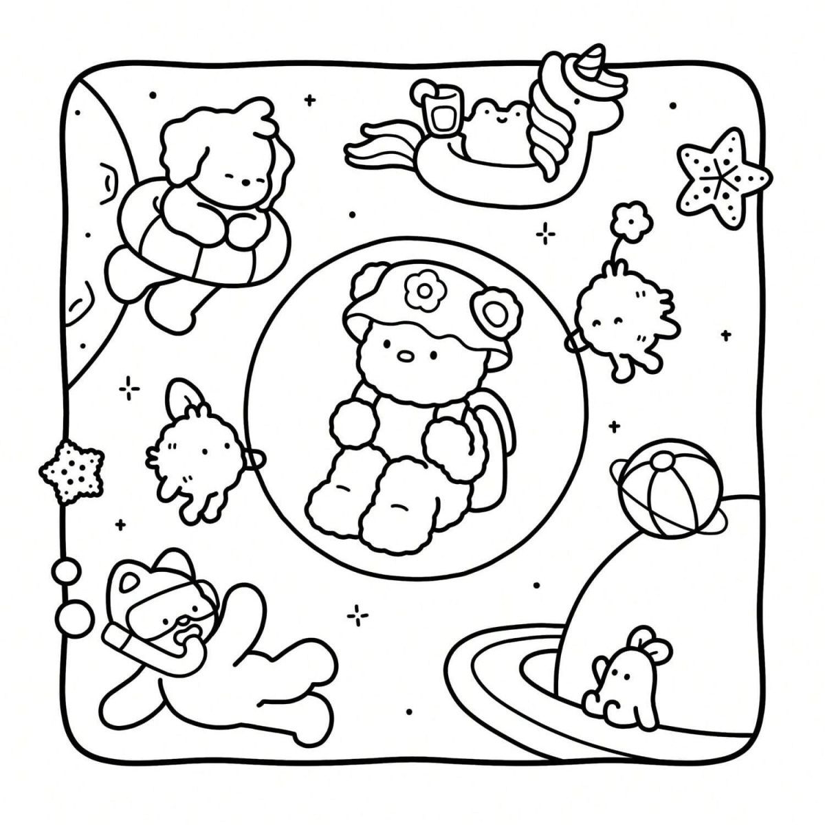 Dreamy Friends :Coloring Book  - Kids Education Kit ulasan dan harga