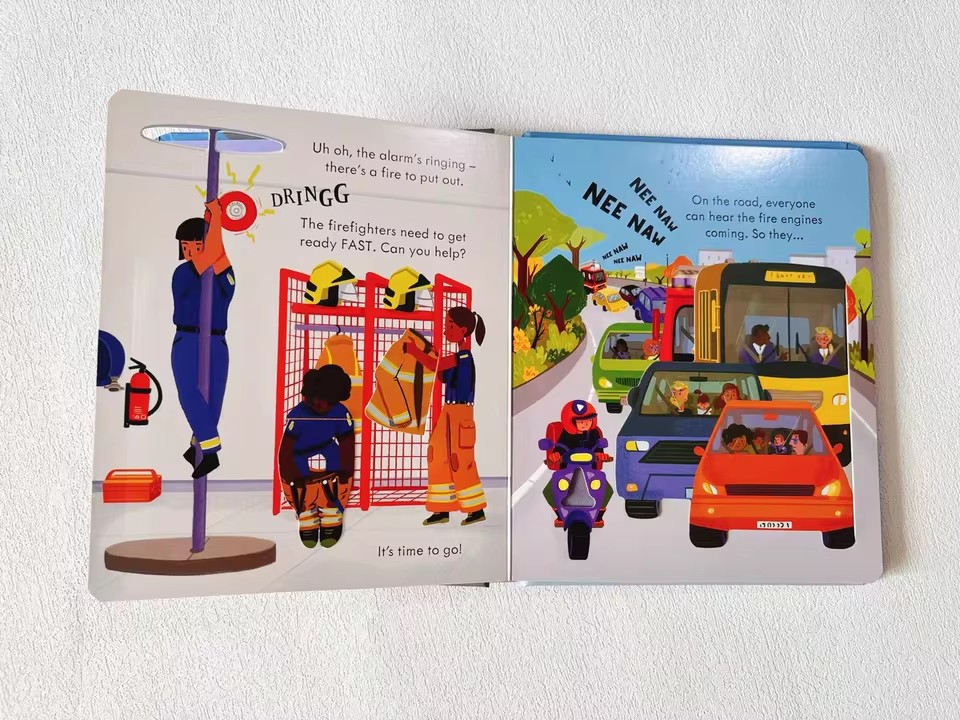 Usborne Peep Inside How A Fire - Kid Educational ulasan dan harga