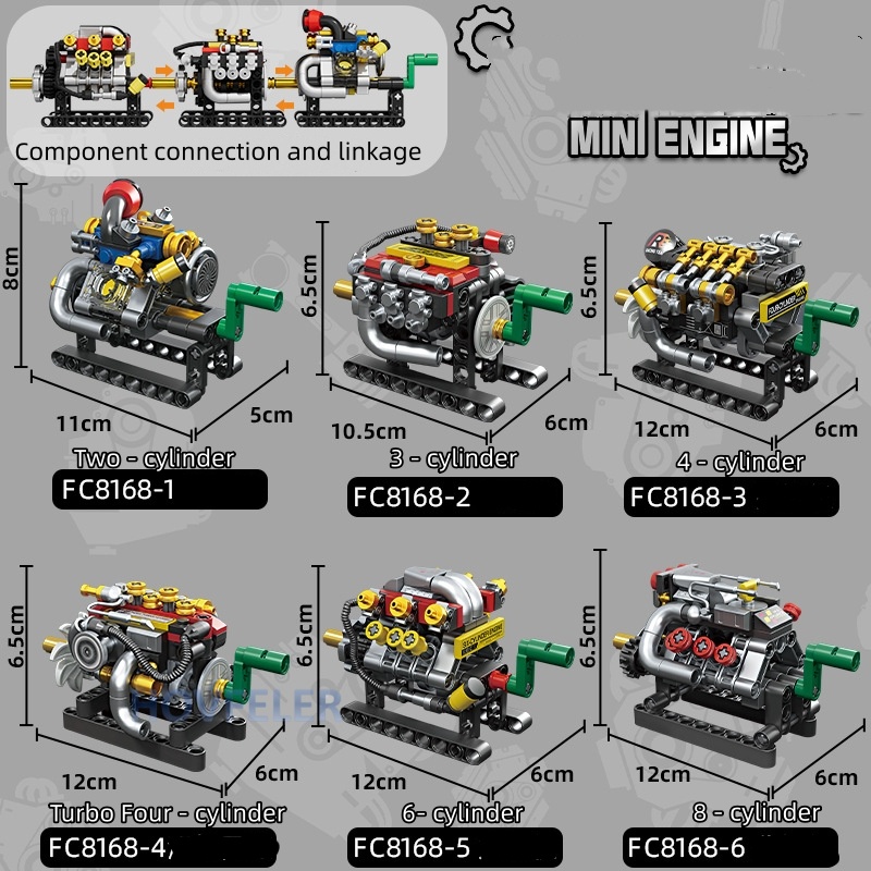 2/3/4/6/8 Cylinder Turbo Engin - Kids Education Kit ulasan dan harga