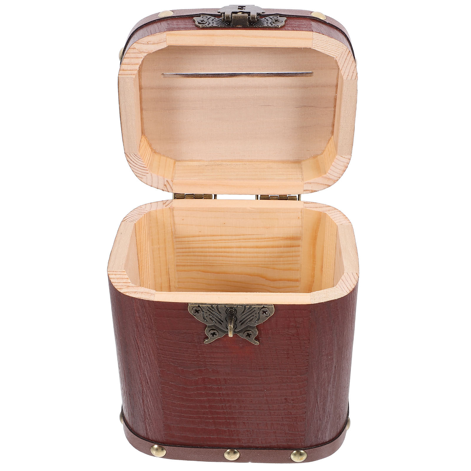 Vintage Wooden Treasure Chest  - Kids Education Savings ulasan dan harga