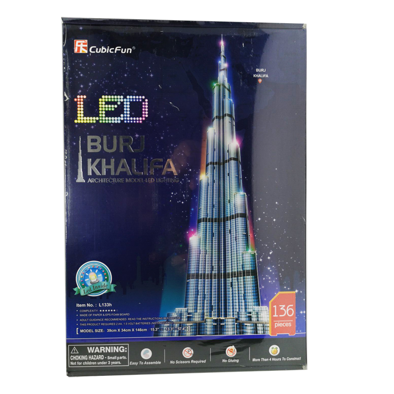 3d Puzzles 1.5m Dubai Burj Kha - Kids Education In Dubai ulasan dan harga