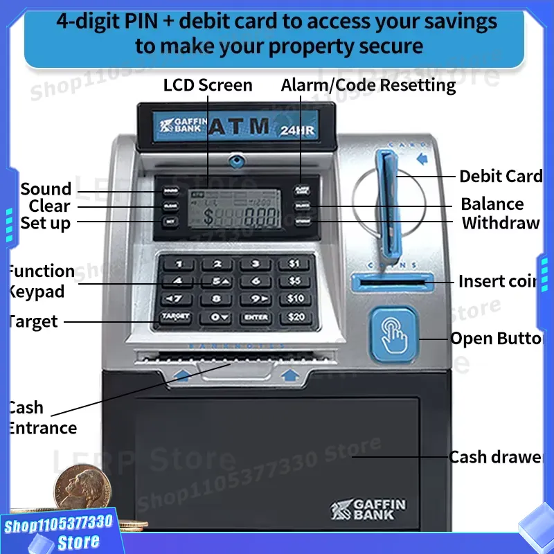 Electric Mini ATM Bank Toy For - Kids Education Savings ulasan dan harga