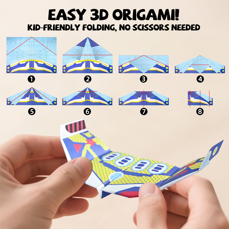 36 Sheets Paper Airplane Origa - Kids Education Kit ulasan dan harga