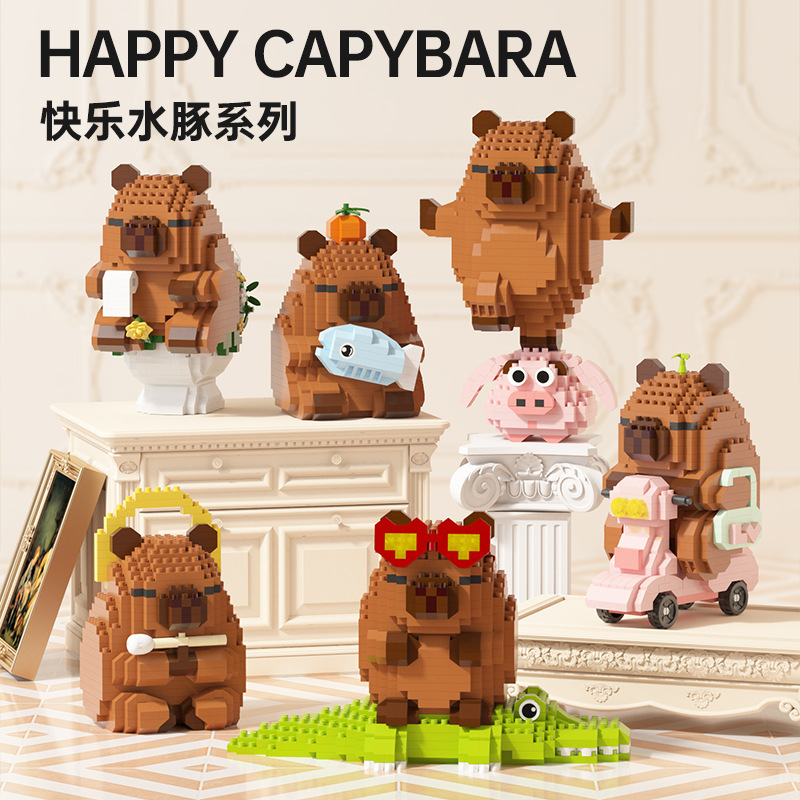 Happy Capybara Building Blocks - Happy Kids Education ulasan dan harga