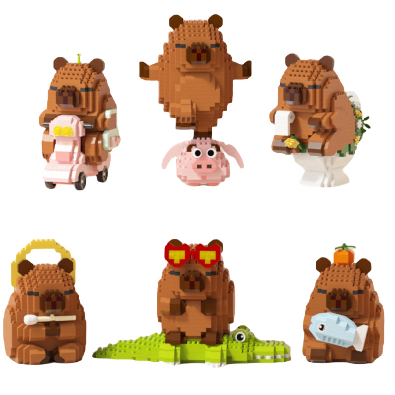 Happy Capybara Building Blocks - Happy Kids Education ulasan dan harga