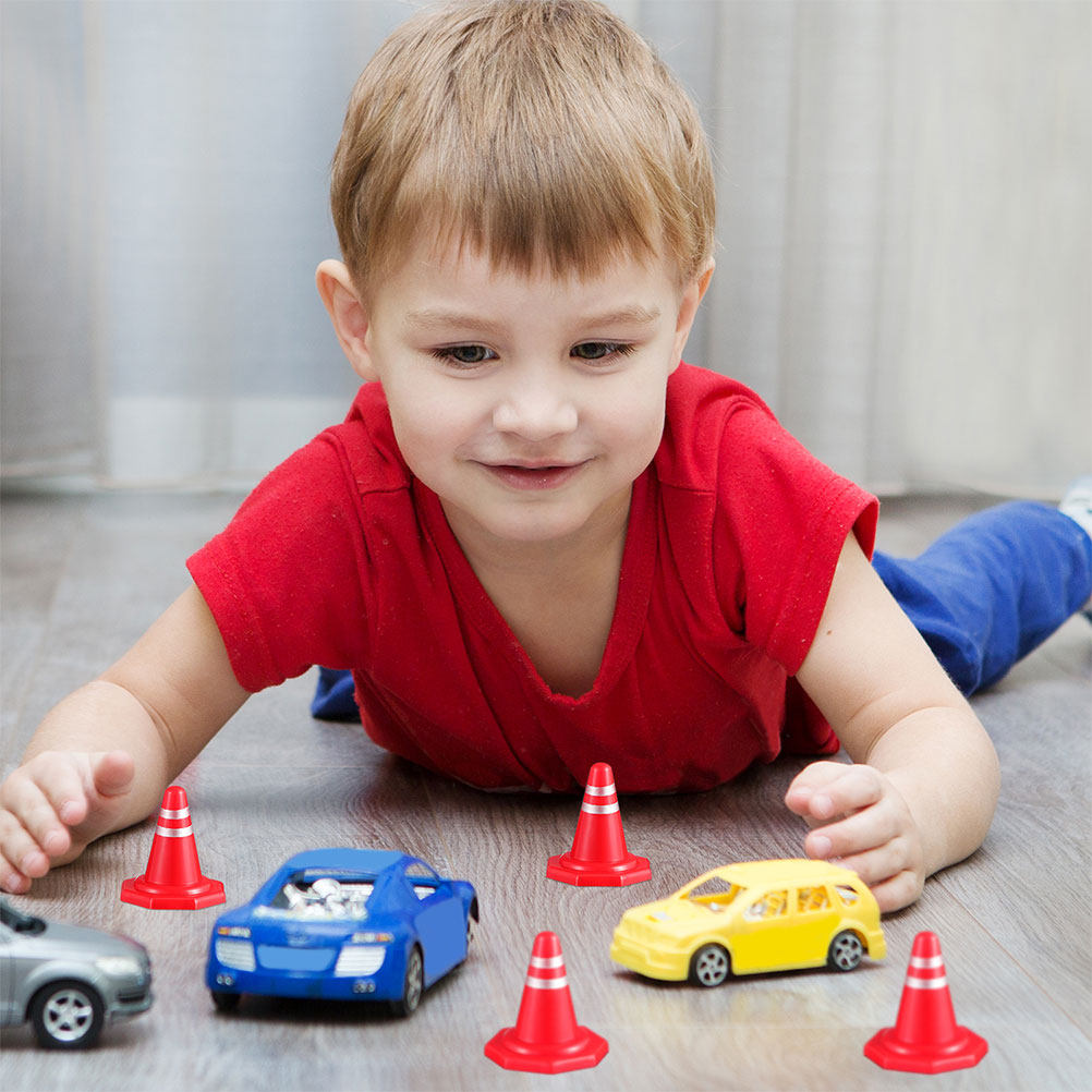 24Pcs Mini Traffic Cones Red P - Kid Educational ulasan dan harga