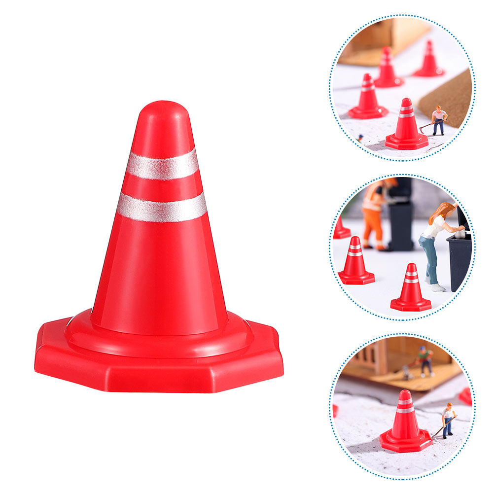 24Pcs Mini Traffic Cones Red P - Kid Educational ulasan dan harga